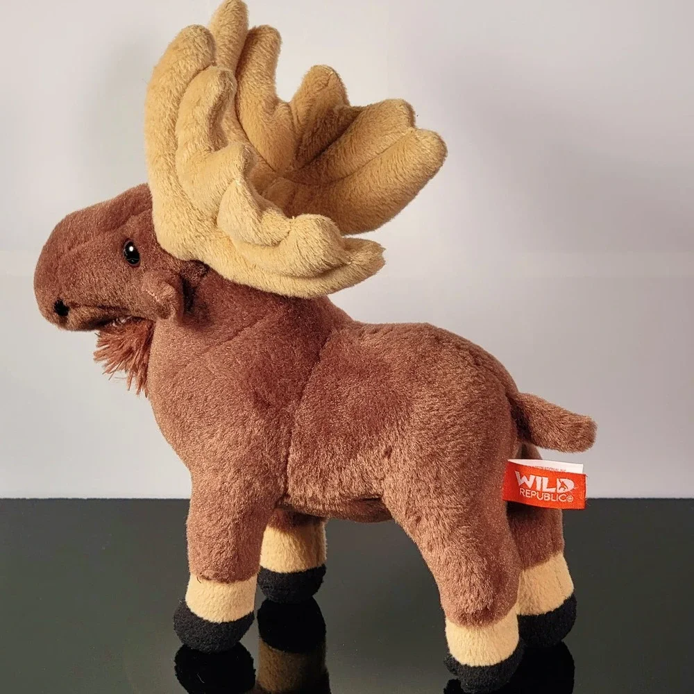 Realistic Moose‎ Plush Cuddlekins Stuffed Animal Brown 10 Inch by Wild Republic